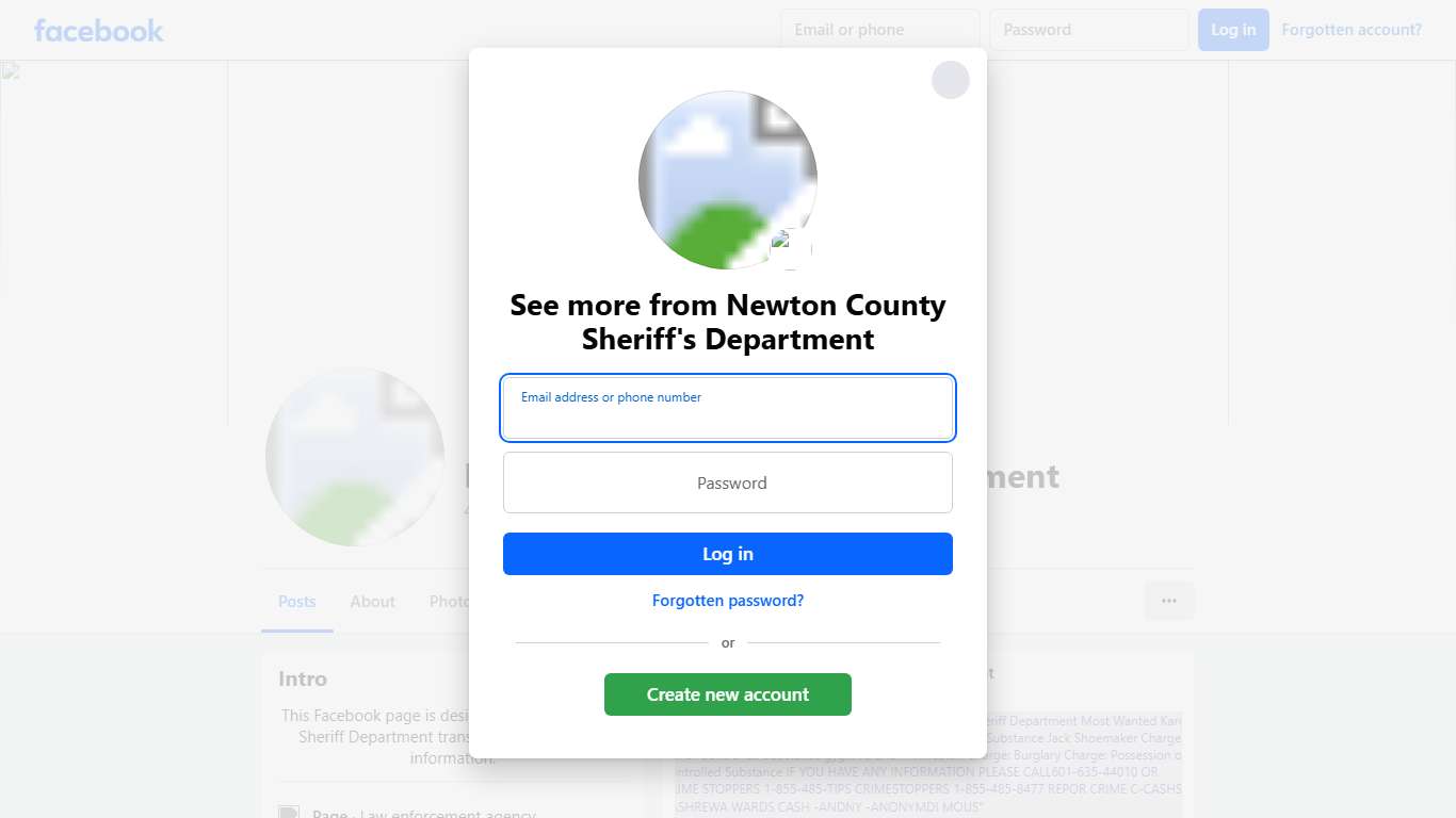 Newton County Sheriff's Department Facebook